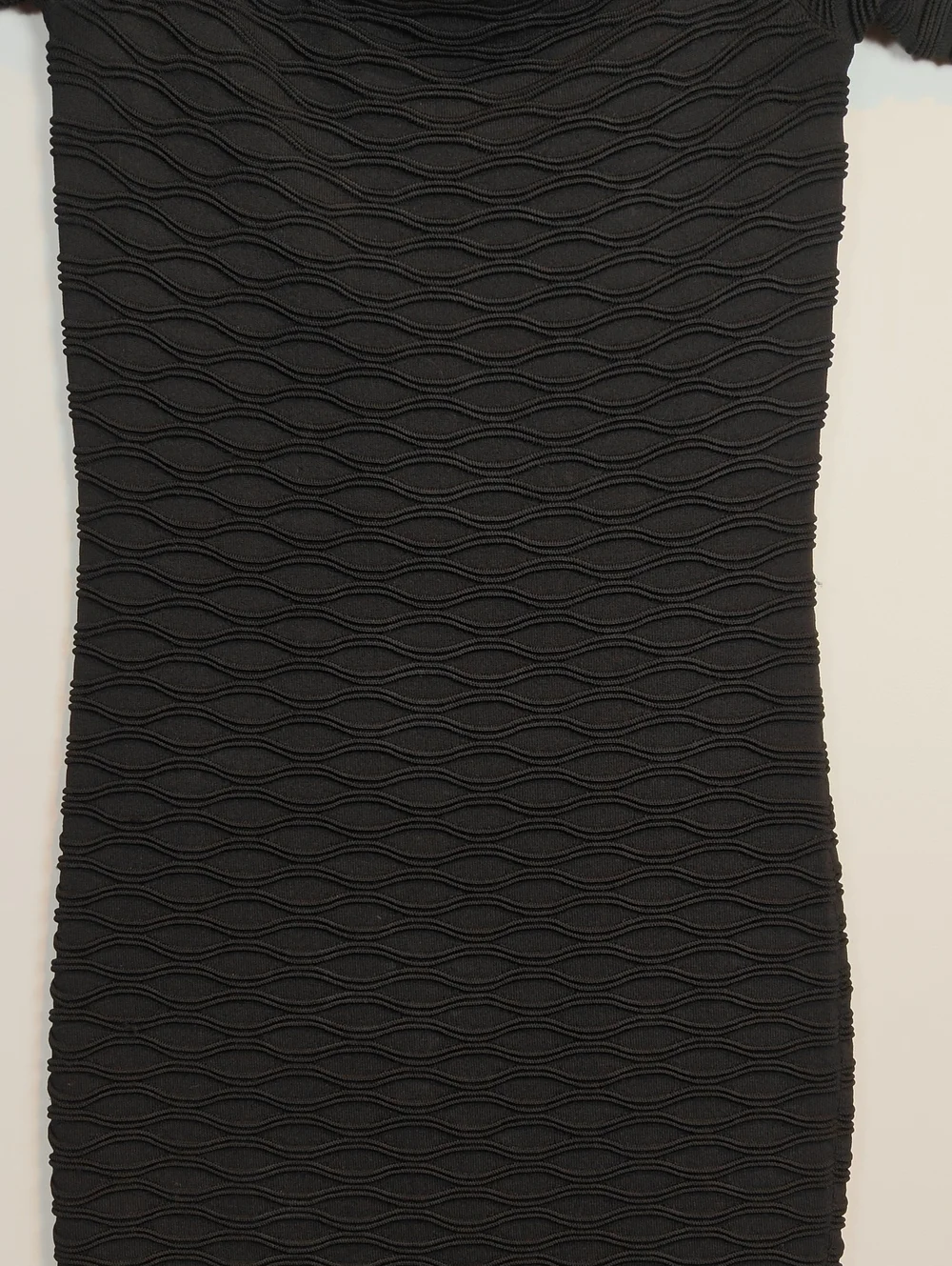 MICHAEL KORS Textured Off-Shoulder Bodycon Dress In Black Size XSmall